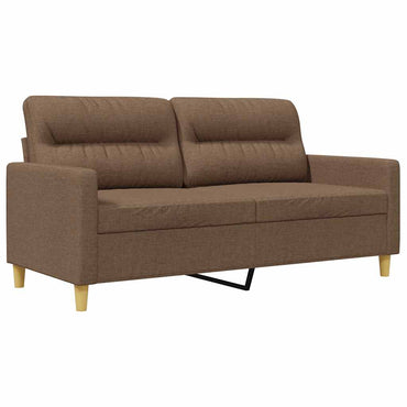 vidaXL 2-Sitzer-Sofa Braun 140 cm Stoff