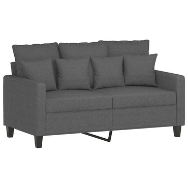 vidaXL Canapé 2 places gris foncé 120 cm Tissu