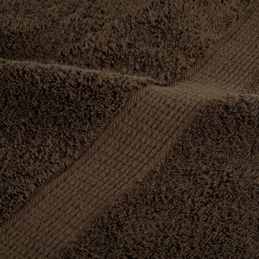 Premium Gästetücher SOLUND 10 Stk. Braun 30x50 cm 600 g/m²