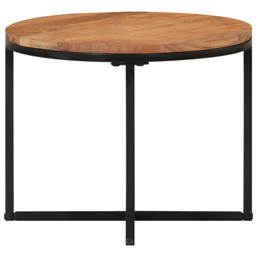 vidaXL Couchtisch 45x45x35 cm Massivholz Akazie und Eisen