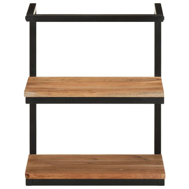 vidaXL Wandregal 40x30x50 cm Massivholz Akazie und Eisen