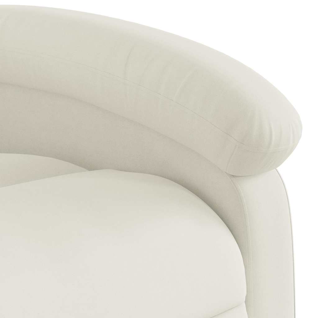 vidaXL Massagesessel Elektrisch Creme Samt