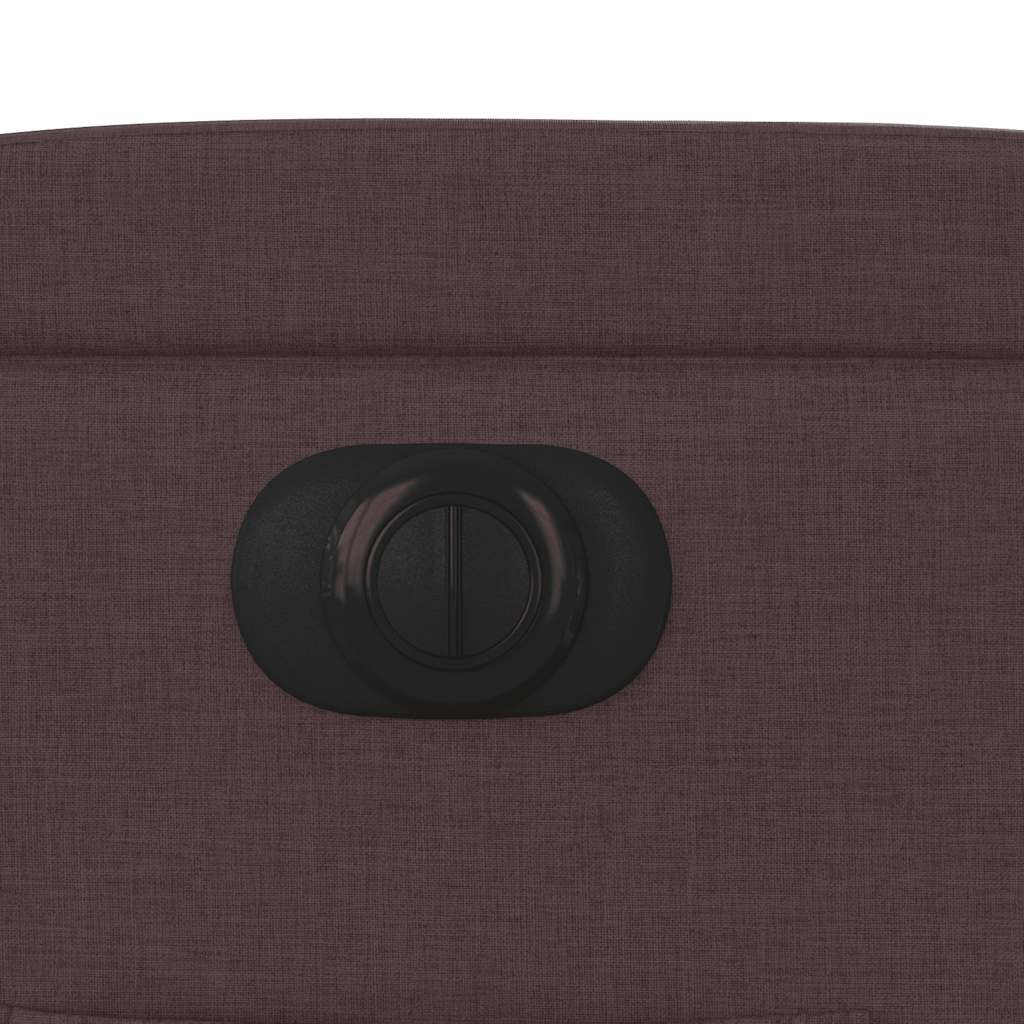 vidaXL Relaxsessel Elektrisch Dunkelbraun Stoff