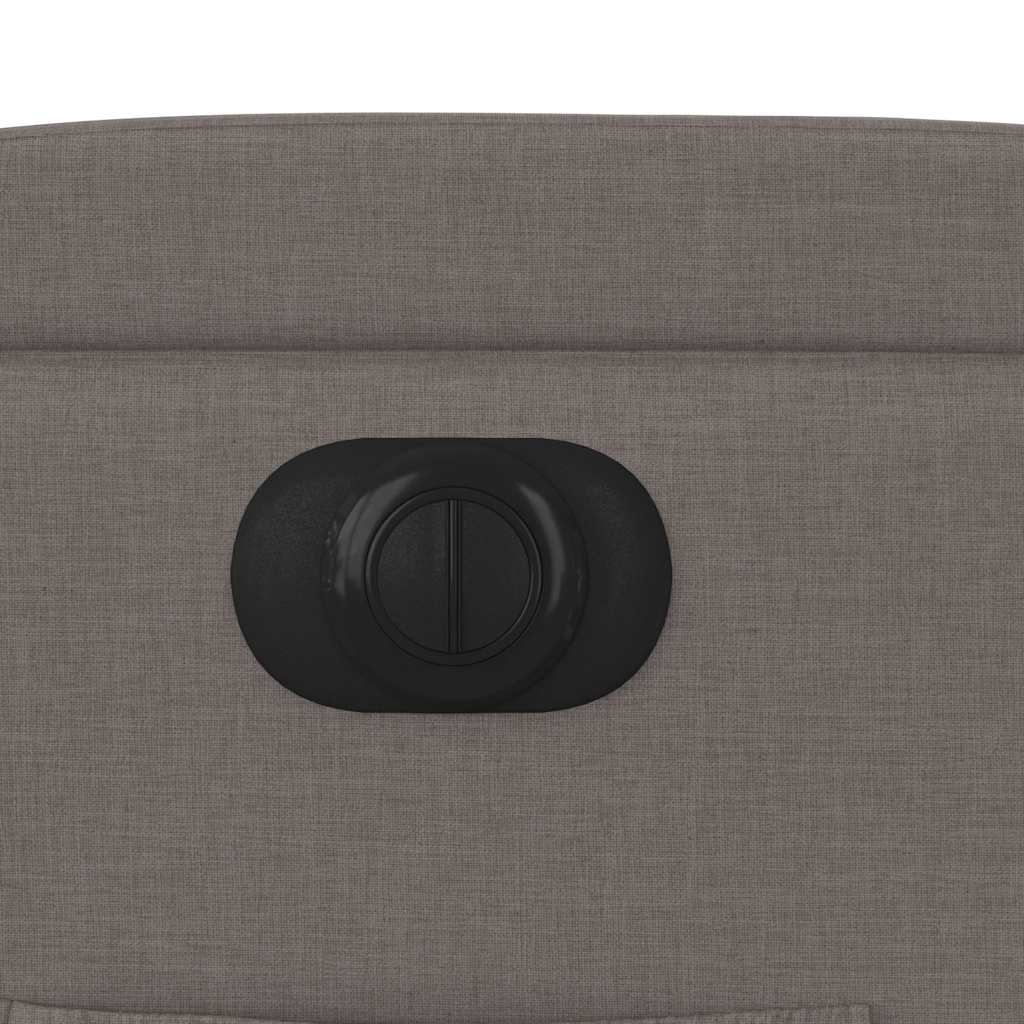 vidaXL Fauteuil relax électrique tissu taupe