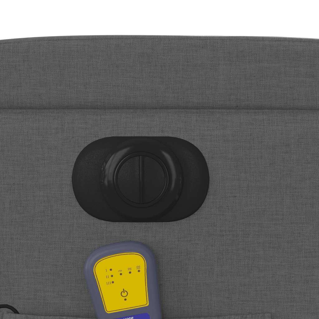 vidaXL Massagesessel Elektrisch Dunkelgrau Stoff