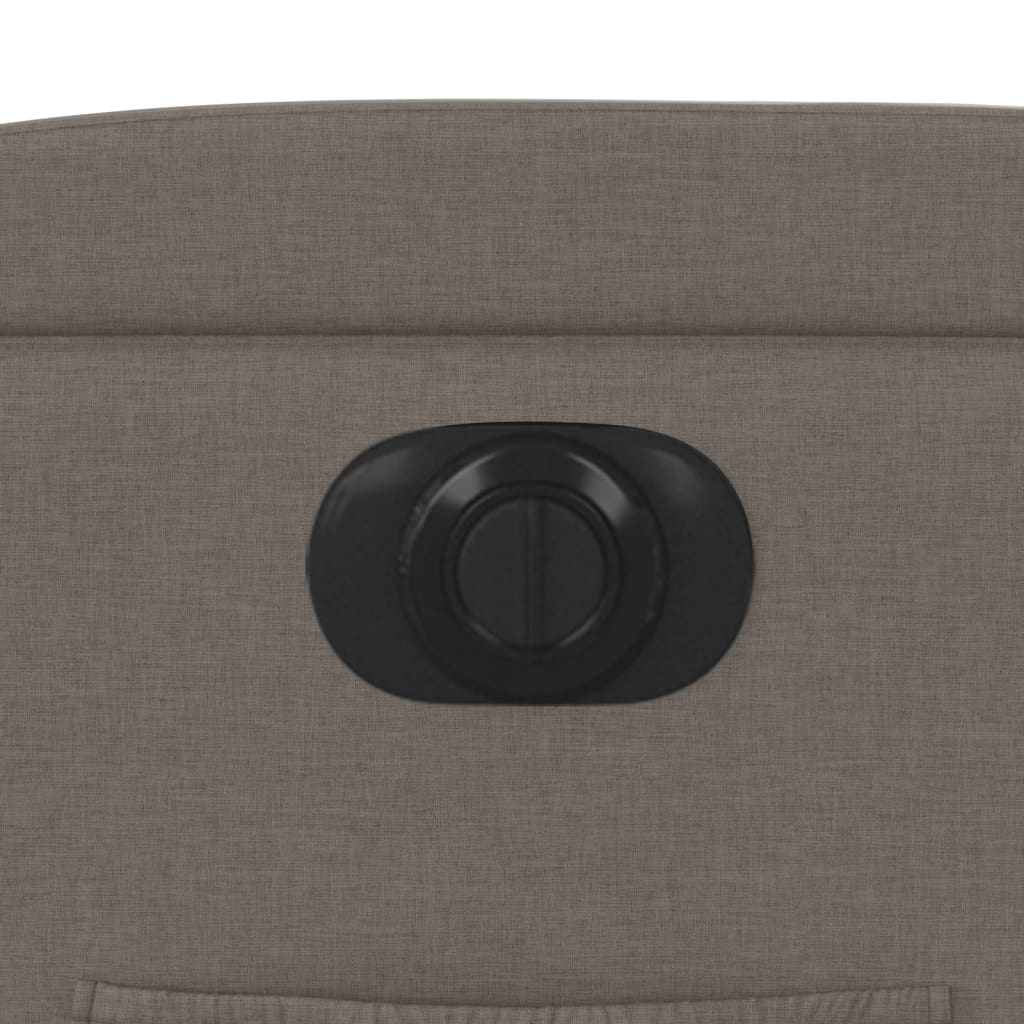 vidaXL Relaxsessel Elektrisch Taupe Stoff