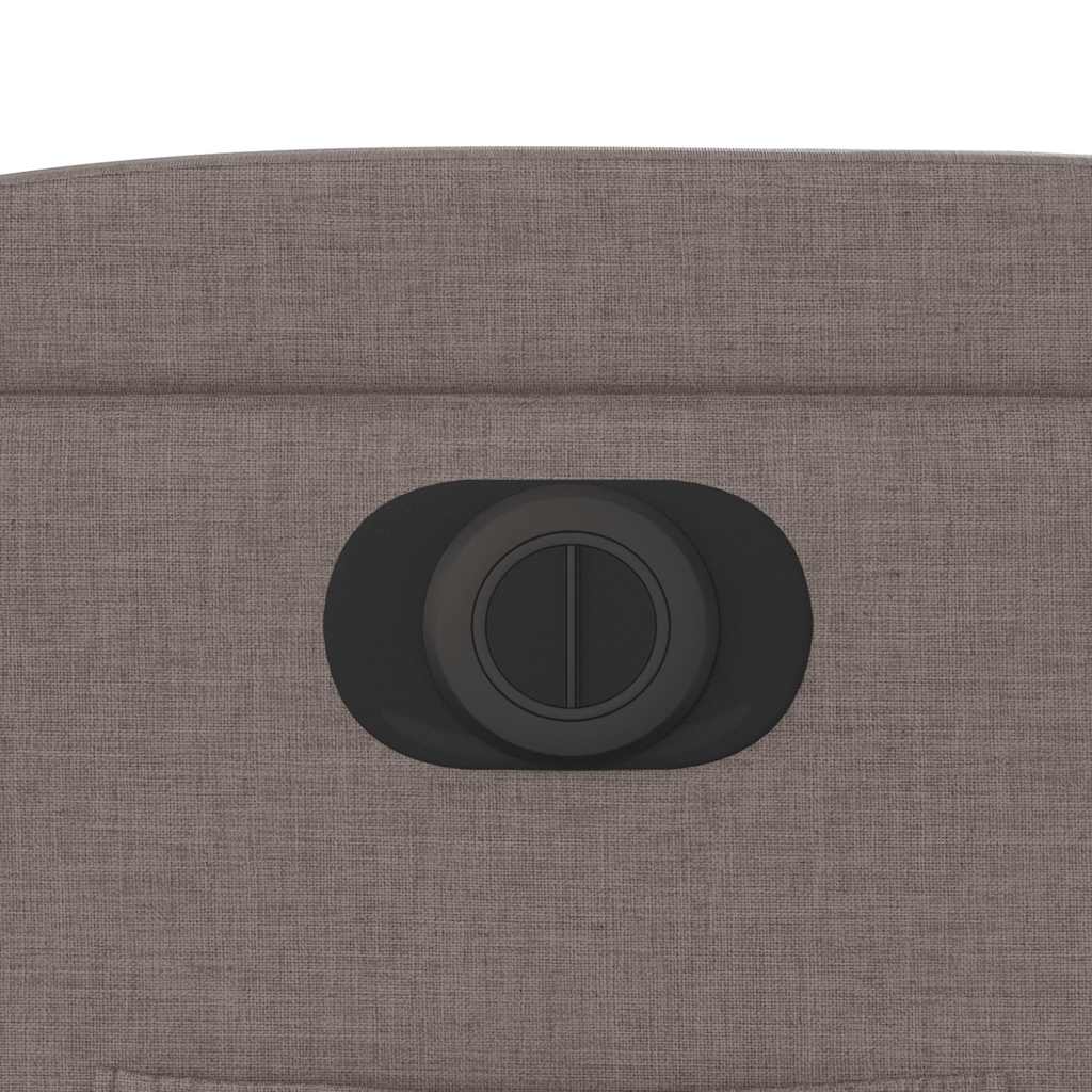vidaXL Relaxsessel Elektrisch Taupe Stoff