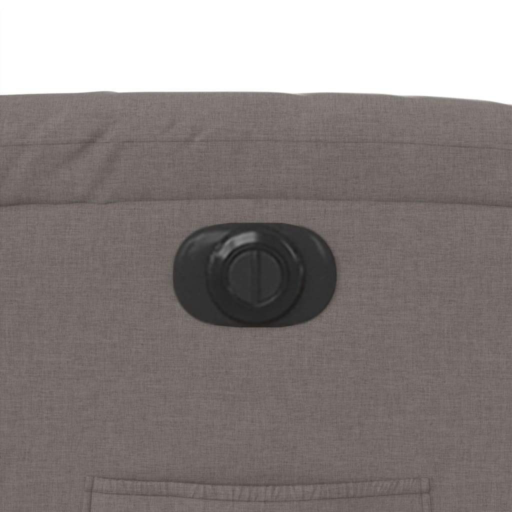 vidaXL Relaxsessel Elektrisch Taupe Stoff