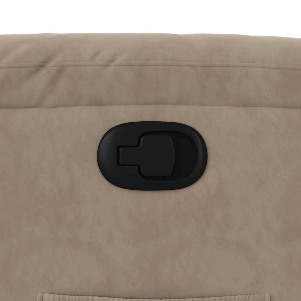 vidaXL Fauteuil relax releveur taupe en tissu microfibre