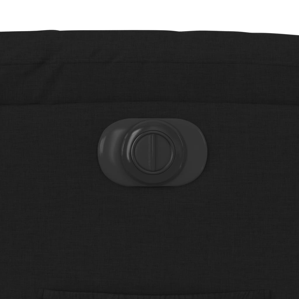 vidaXL Fauteuil relax électrique noir en tissu