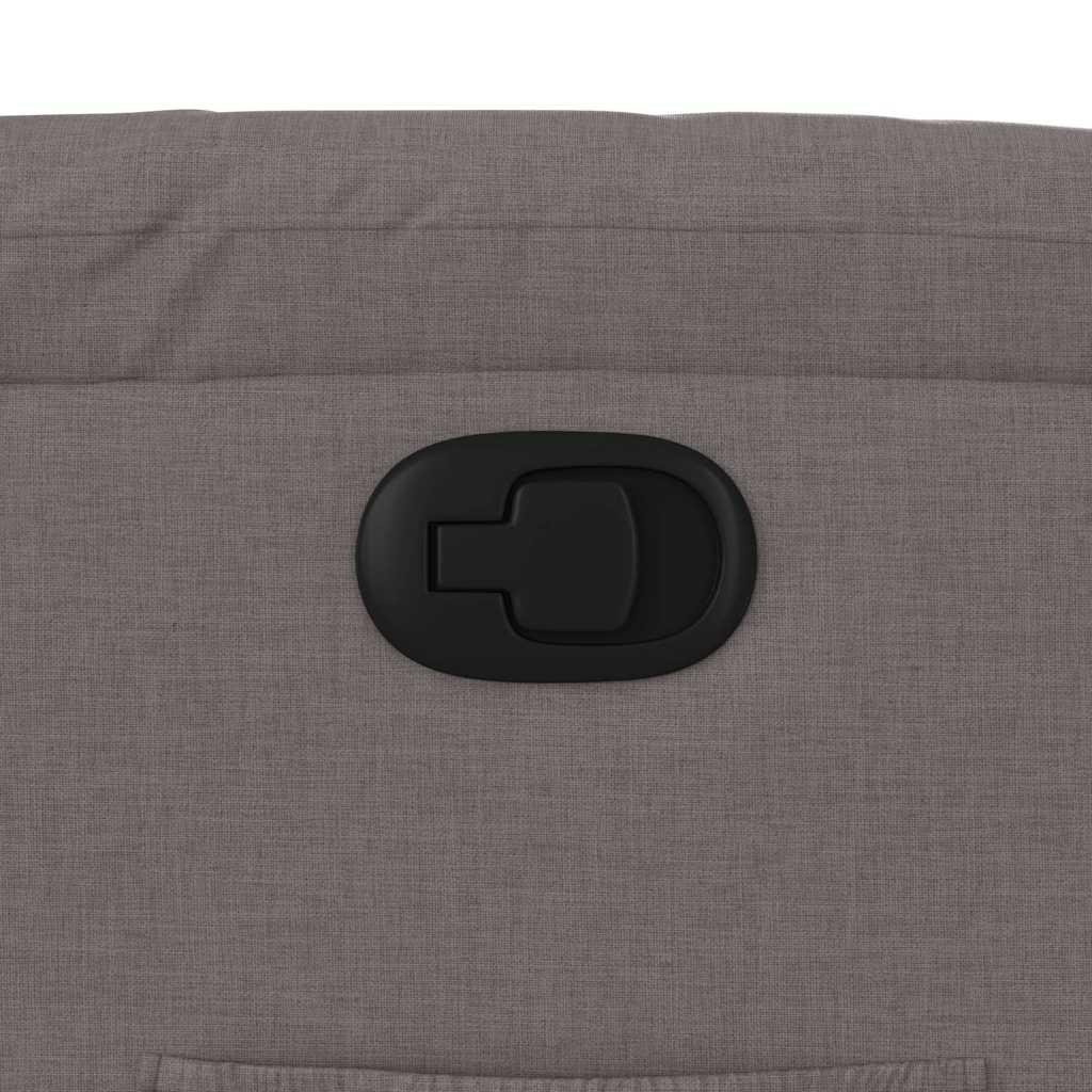 vidaXL Relaxsessel mit Aufstehhilfe Taupe Stoff