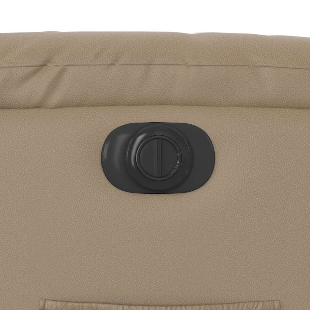 vidaXL Fauteuil relax électrique cappuccino-marron en similicuir