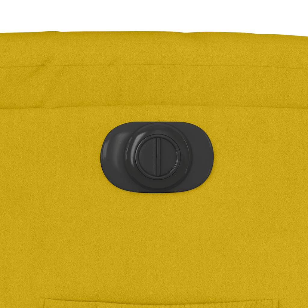 vidaXL Relaxsessel Elektrisch Gelb Samt