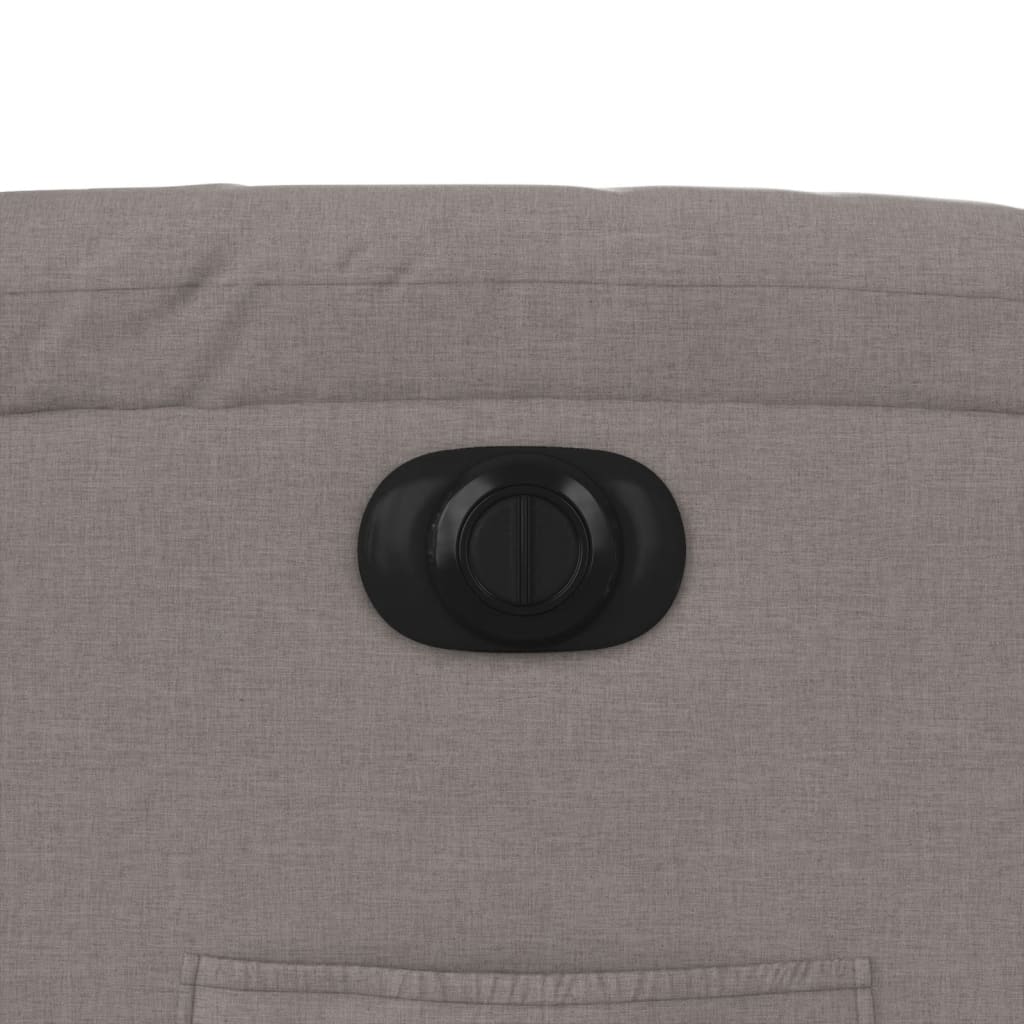 vidaXL Relaxsessel Elektrisch Taupe Stoff