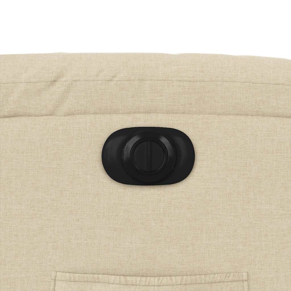 vidaXL Relaxsessel Elektrisch Creme Stoff