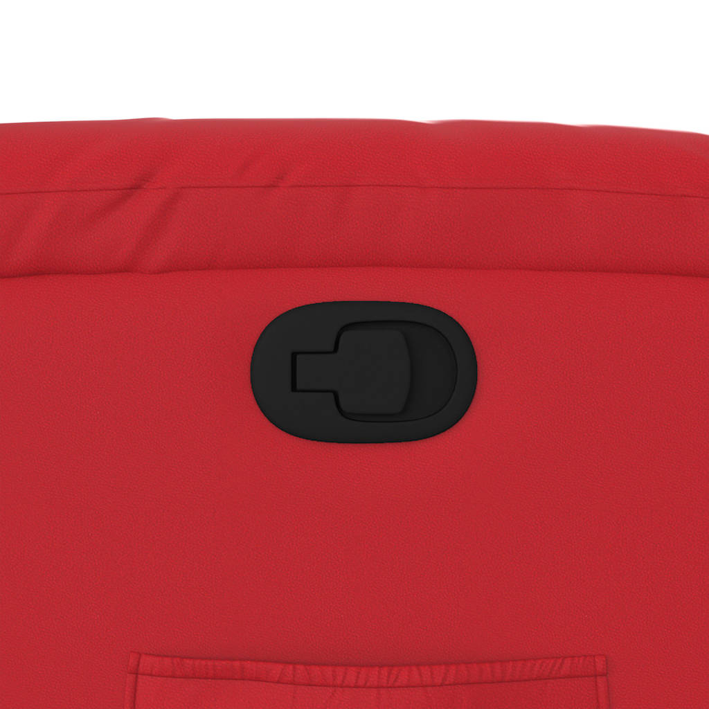 Relaxsessel mit Aufstehhilfe Rot Kunstleder