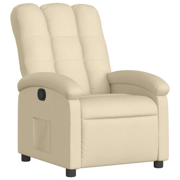 vidaXL Fauteuil relax crème tissu