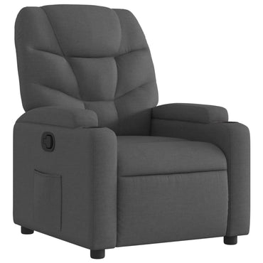 vidaXL Fauteuil de relaxation gris foncé en tissu