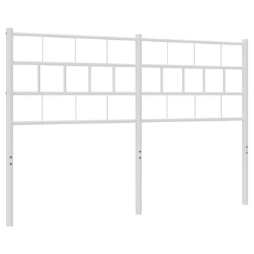 vidaXL Ersatz-Kopfteil Metall Weiß 150 cm