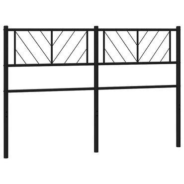 vidaXL Ersatz-Kopfteil Metall Schwarz 135 cm