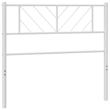 vidaXL Ersatz-Kopfteil Metall Weiß 90 cm