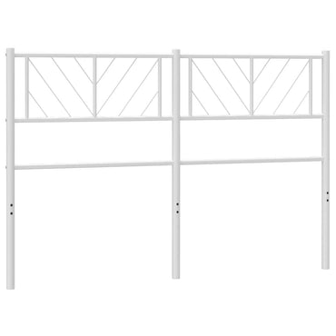 vidaXL Ersatz-Kopfteil Metall Weiß 150 cm