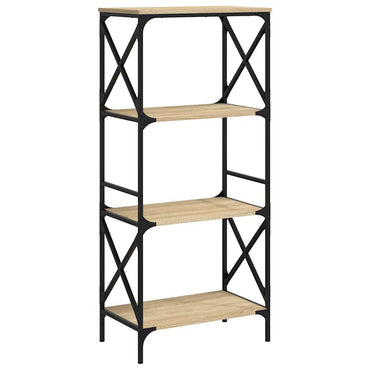 vidaXL Bücherregal 4 Böden Sonoma-Eiche 59x35x132 cm Holzwerkstoff