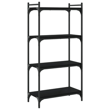 vidaXL Bücherregal 4 Böden Schwarz 60x30x120 cm Holzwerkstoff