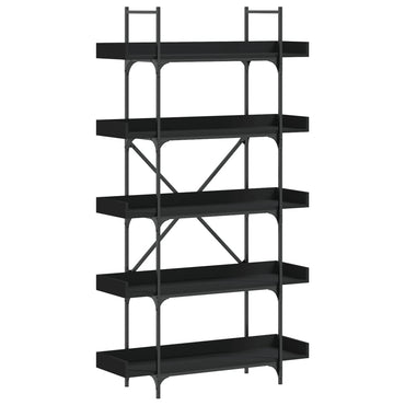 vidaXL Bücherregal 5 Böden Schwarz 100x33x180,5 cm Holzwerkstoff