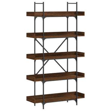 vidaXL Bücherregal 5 Böden Braun Eiche-Optik 100x33x180,5 cm