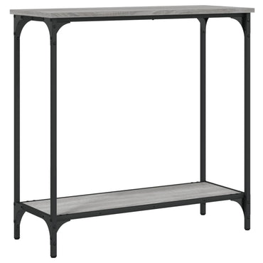 vidaXL Table console gris Sonoma 75x30,5x75 cm Bois d'ingénierie