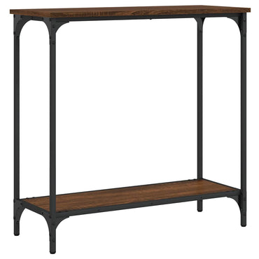 vidaXL Table console aspect chêne marron 75x30,5x75 cm Bois d'ingénierie