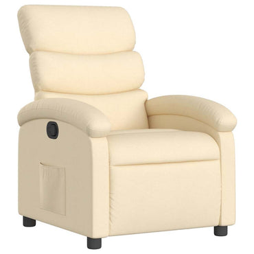 vidaXL Relaxsessel Creme Stoff