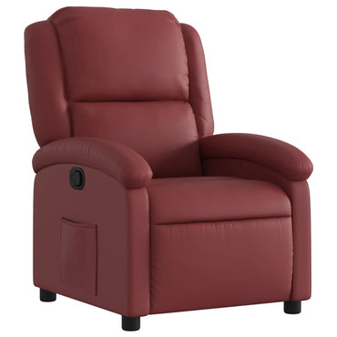 vidaXL Relaxsessel Weinrot Kunstleder