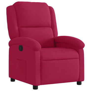 vidaXL Fauteuil relax velours bordeaux