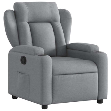 vidaXL Relaxsessel Hellgrau Stoff