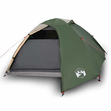 vidaXL Kuppel-Campingzelt 4 Personen Grün Wasserdicht