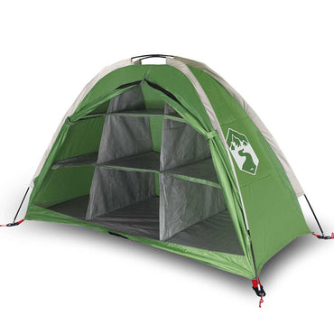 vidaXL Camping-Organizer-Zelt 9 Fächer Grün Wasserdicht