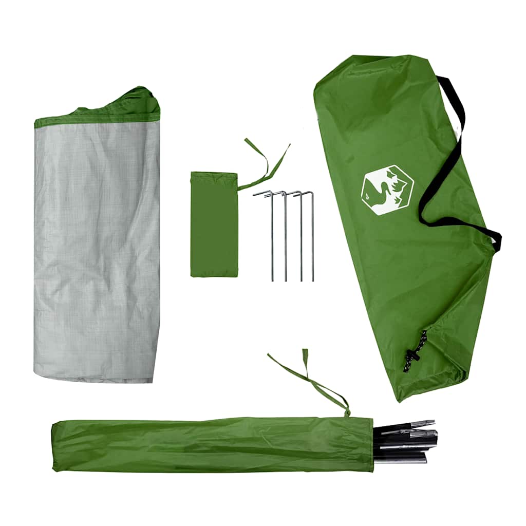 vidaXL Camping-Organizer-Zelt 9 Fächer Grün Wasserdicht