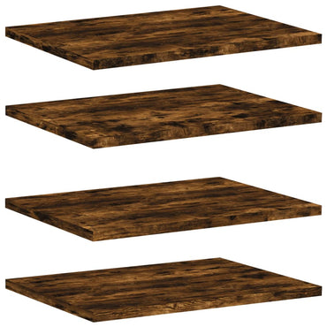 vidaXL Wandregale 4 Stk. Räuchereiche 40x30x1,5 cm Holzwerkstoff