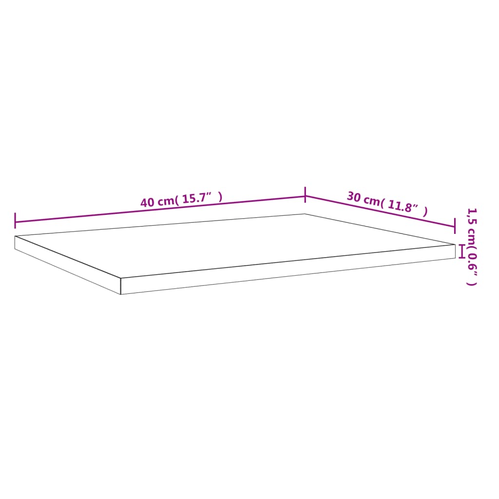 vidaXL Wandregale 4 Stk. Räuchereiche 40x30x1,5 cm Holzwerkstoff
