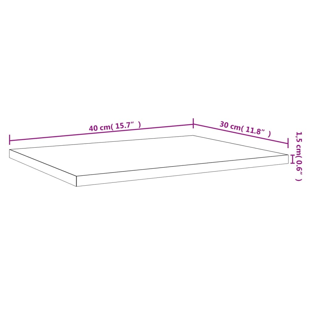 vidaXL Wandregale 4 Stk. Grau Sonoma 40x30x1,5 cm Holzwerkstoff