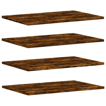vidaXL Wandregale 4 Stk. Räuchereiche 60x40x1,5 cm Holzwerkstoff