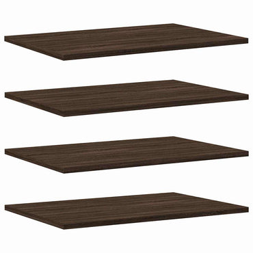 vidaXL Wandregale 4 Stk. Braun Eichen-Optik 60x40x1,5 cm Holzwerkstoff