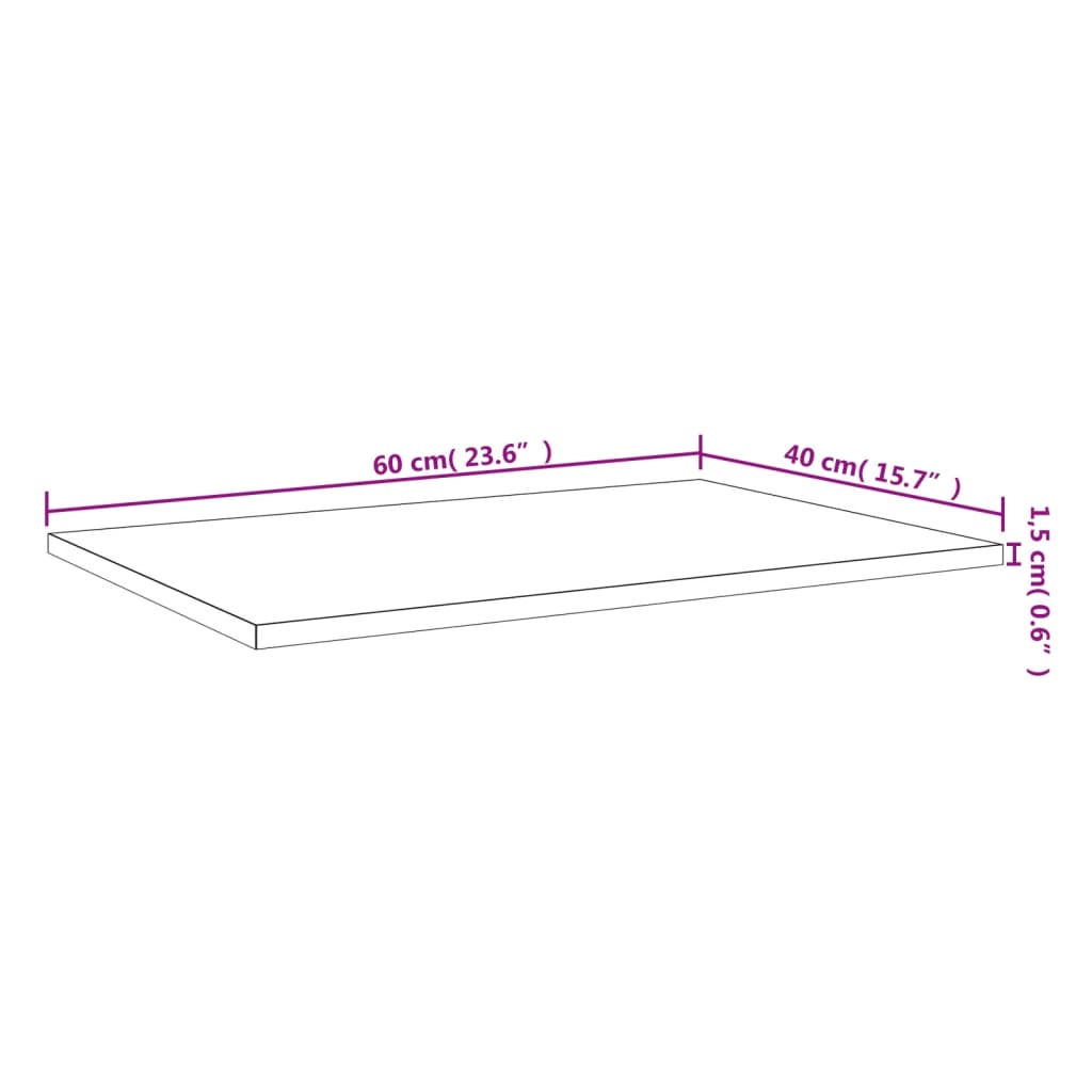 vidaXL Wandregale 4 Stk. Braun Eichen-Optik 60x40x1,5 cm Holzwerkstoff