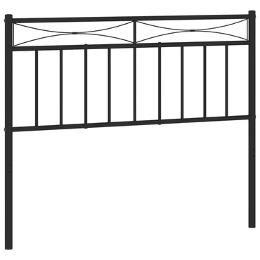 vidaXL Ersatz-Kopfteil Metall Schwarz 107 cm