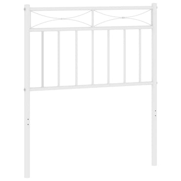 vidaXL Ersatz-Kopfteil Metall Weiß 75 cm