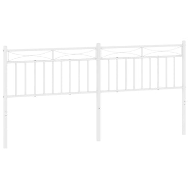 vidaXL Ersatz-Kopfteil Metall Weiß 193 cm