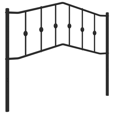vidaXL Ersatz-Kopfteil Metall Schwarz 107 cm