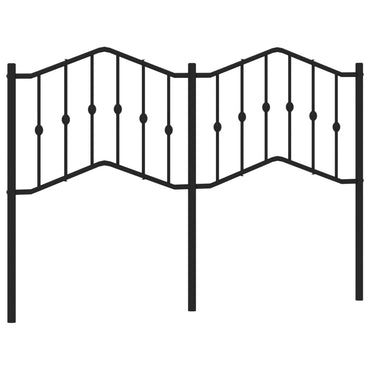 vidaXL Ersatz-Kopfteil Metall Schwarz 140 cm